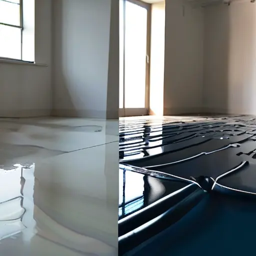 Наливной пол 3D: технология создания прозрачного эпоксидного слоя с запечаткой широкоформатного изображения