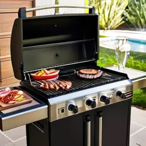 Газовые уличные грили (Weber, Broil King) в летней кухне: безопасное подключение к пропановому баллону и чистка решеток
